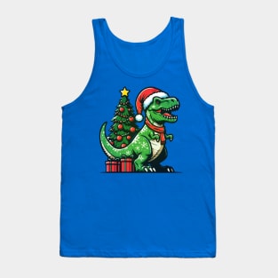 Christmas T-Rex Tank Top